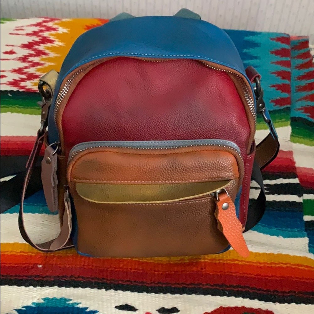 Backpack bag; all soft leather